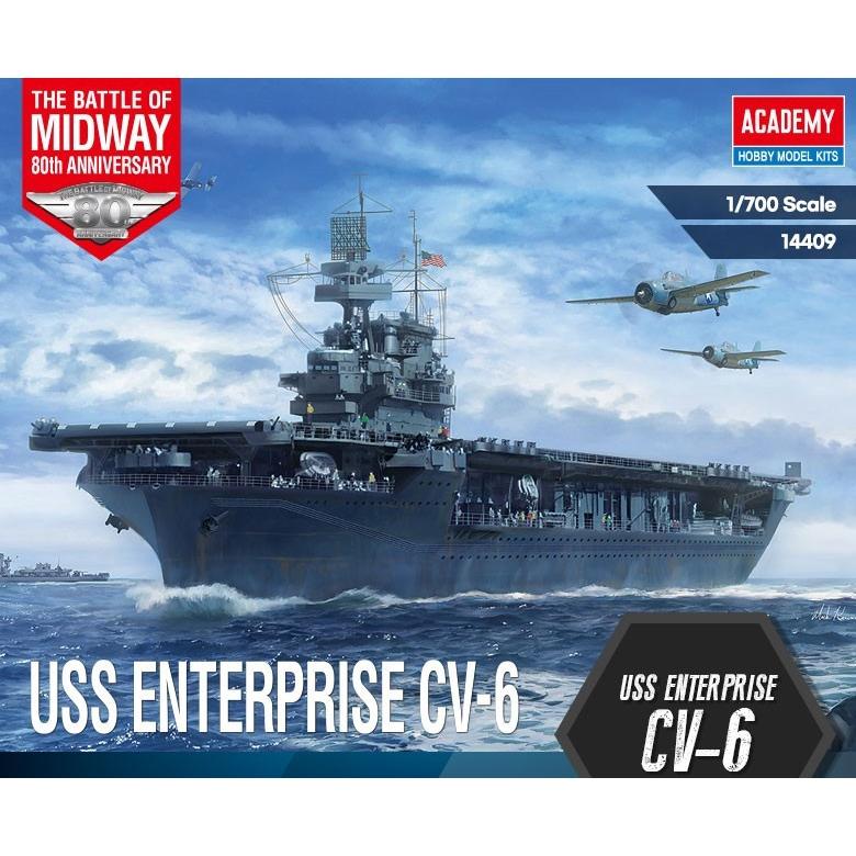 Academy Model plastikowy Statek USS CV-6 Enterprise Battle of Midway
