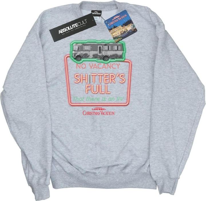 Produktbild National Lampoon´s Vacation National Lampoon's Christmas Vacation Greyscale No Vacancy Sweatshirt (S)