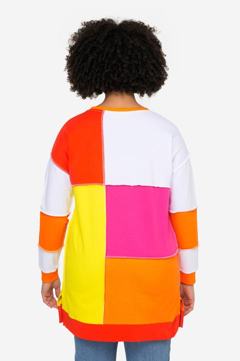 Produktbild Angel of Style Sweater, Colorblocking-Druck, Rundhals, Langarm (46)