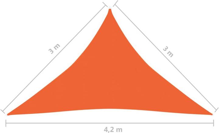 Image du produit vidaXL Voile d'ombrage (3 x 3 x 4,2 m)