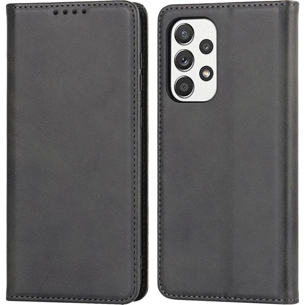 Cover-Discount Galaxy A33 5G - Stand Flip Case Hülle schwarz (Samsung Galaxy A33 5G), Smartphone Hülle, Schwarz