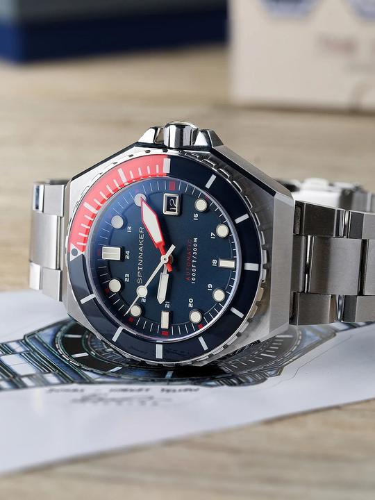 Image du produit Spinnaker SP-5081-JJ Dumas Automatique Montre Homme 44mm 30ATM (Montre de plongée, 44 mm)