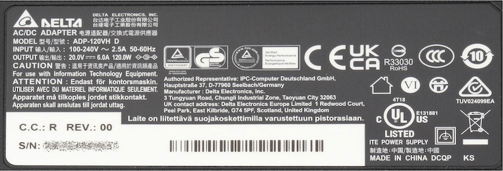 Produktbild Lite-On PA-1121-28U4 (120 W)