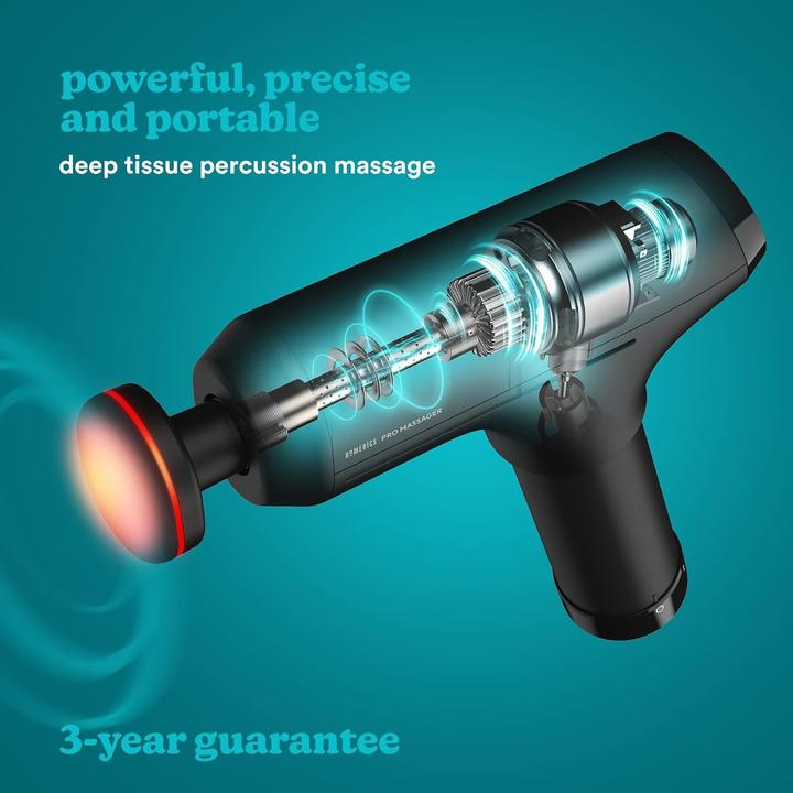 Actual product image Homedics Pro Physio Massage Gun with Heat (6 Steps, 300 min)