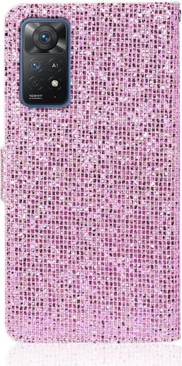 Produktbild Cover-Discount Xiaomi Redmi Note 11 Pro / 12 Pro - Glitter Leder Etui rosa (Xiaomi Redmi Note 11 Pro, Xiaomi Redmi Note 11 Pro 5G, Xiaomi Redmi Note 12 Pro)