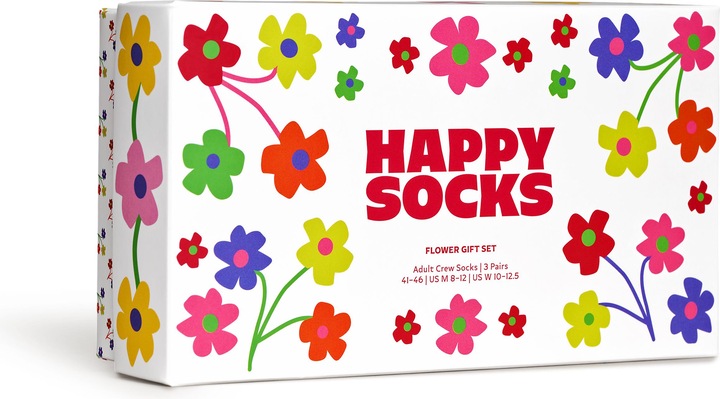 Actual product image Happy Socks Flowers (pack of 3, 36 - 40)