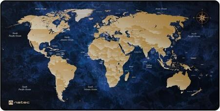 Actual product image Genesis Mousepad Natec World Deep Blue 800x400