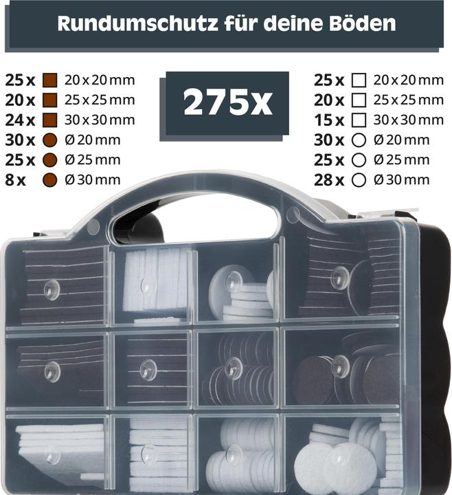 Produktbild Helpmate Filzgleiter Box (Filzgleiter, 275 Stück)