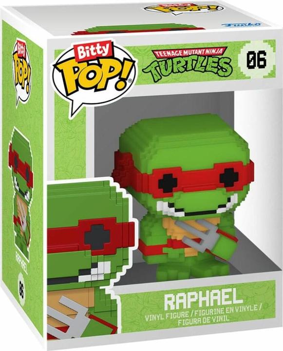 Actual product image Funko Les Tortues ninja pack 4 figurines Bitty POP! Vinyl 8-Bit 2,5 cm
