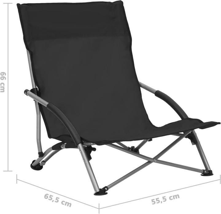 Actual product image vidaXL Strandstuhl (65.50 cm)