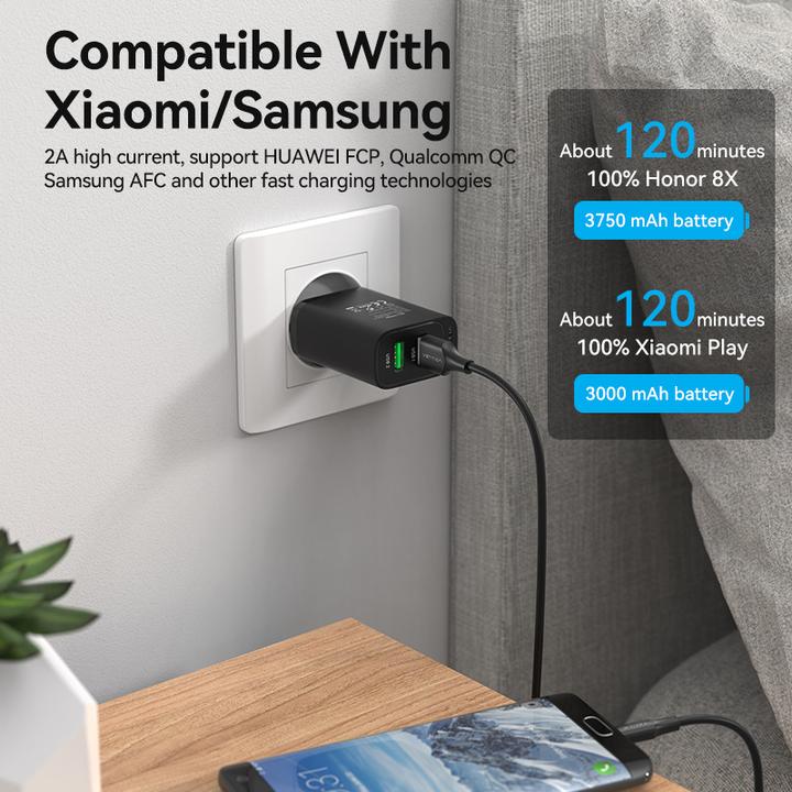 Produktbild Vention USB 2.0 Male to Micro-B Male 2A 1m CTIBF (black) (1 m, USB 2.0, 60 W)