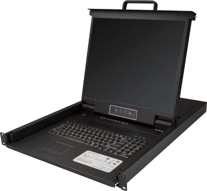 Digitus Modular console with 17 TFT48.3cm 8Port KVM Touch 8 x HDMI, HD resolution, GE keyboard