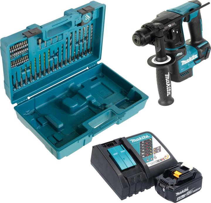 Image du produit Makita DHR 171 RM1X3 Marteau perforateur sans fil 18 V 1,2 J SDS-Plus Brushless + 1x batterie 4,0 Ah + (Fonctionnement sur batterie)