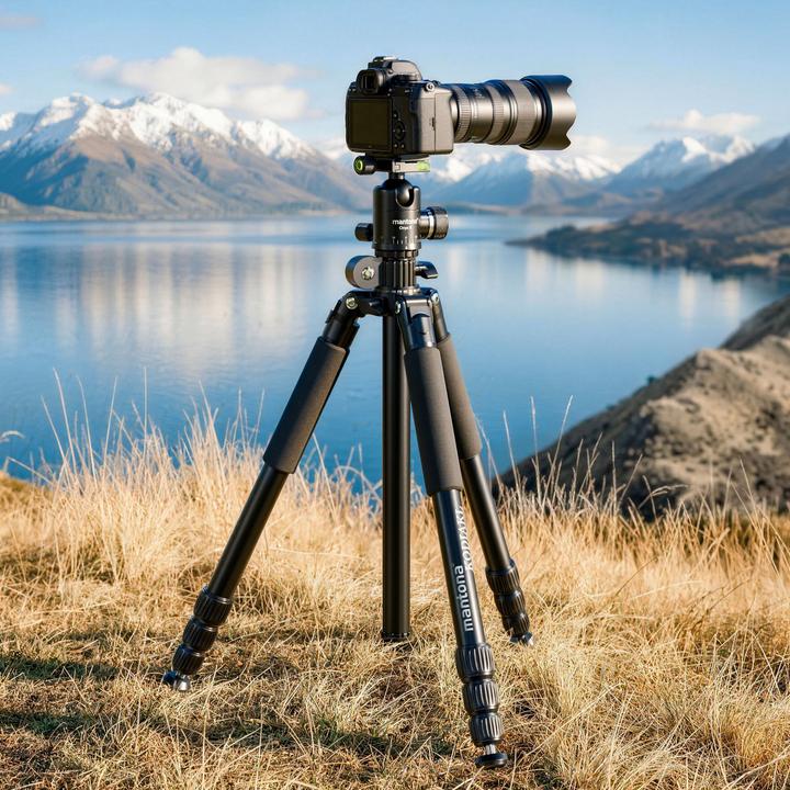 Produktbild mantona Kodiak L 284 + Onyx 8 Kugelkopf Set Stativkopf Fotostativ Aluminium (Kunststoff, Metall)