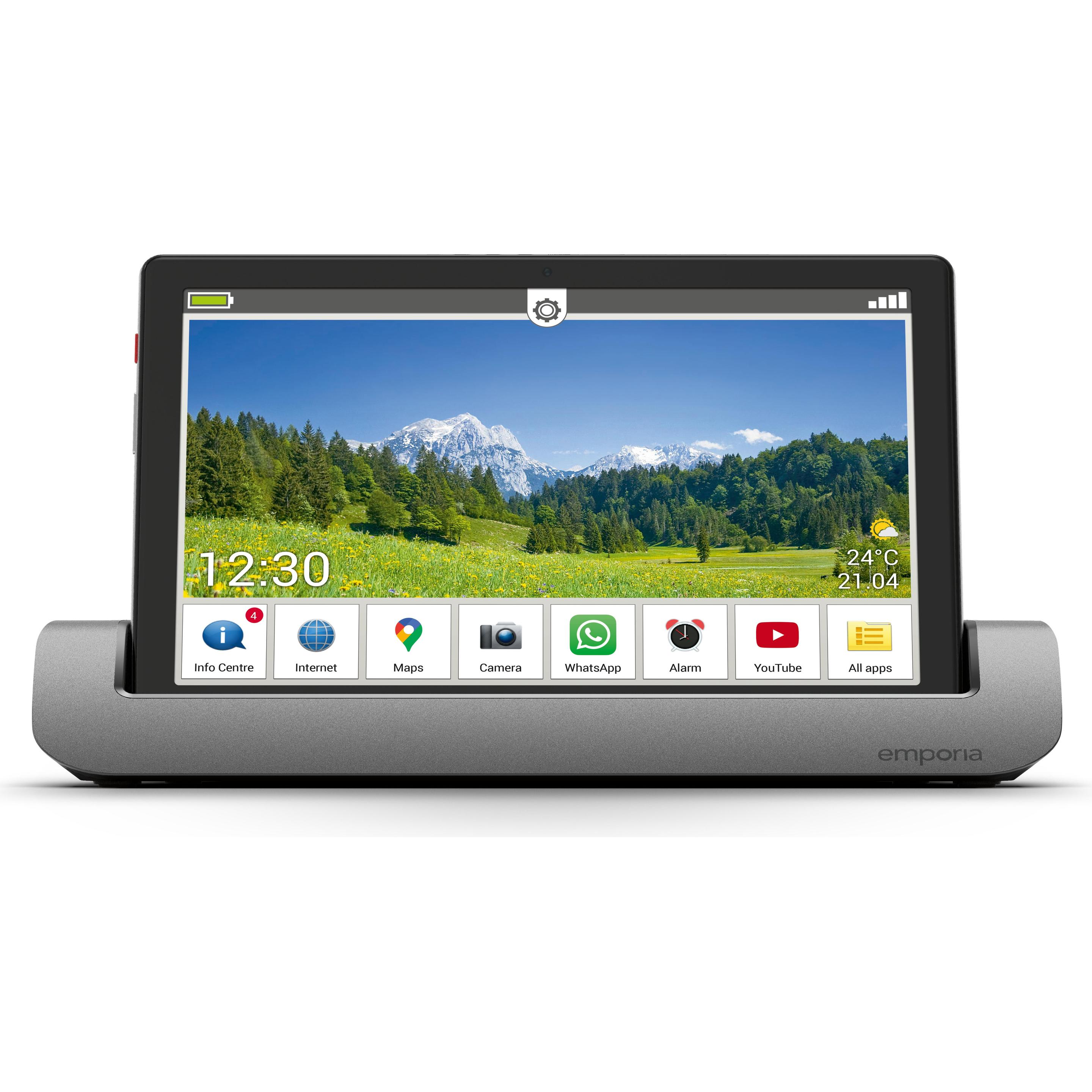 Emporia Tab1 (4G, 10.10", 32 GB, Black), Tablet, Schwarz