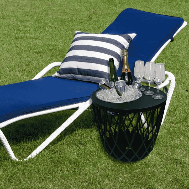 Image du produit COOTAB Cooler Table Dubai Beistelltisch mit Edelstahl-Bierkühler