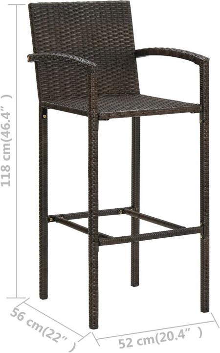 Produktbild vidaXL Barstuhl