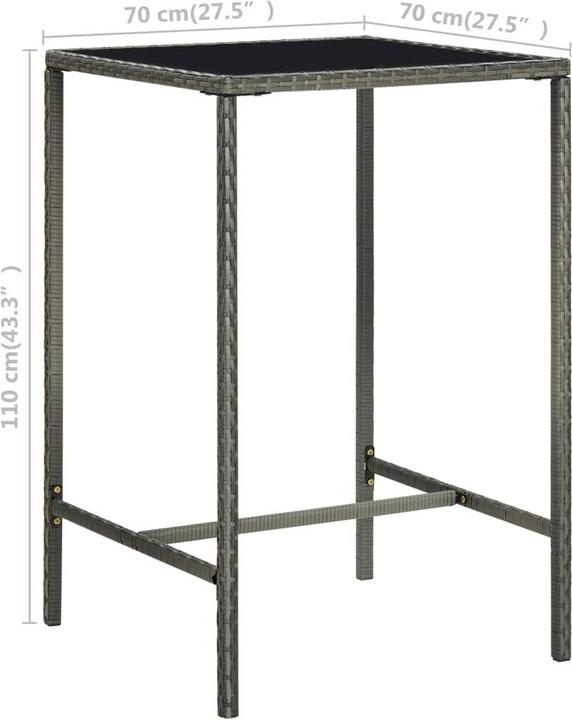 Immagine prodotto vidaXL Binti (70 x 70 x 110 cm)