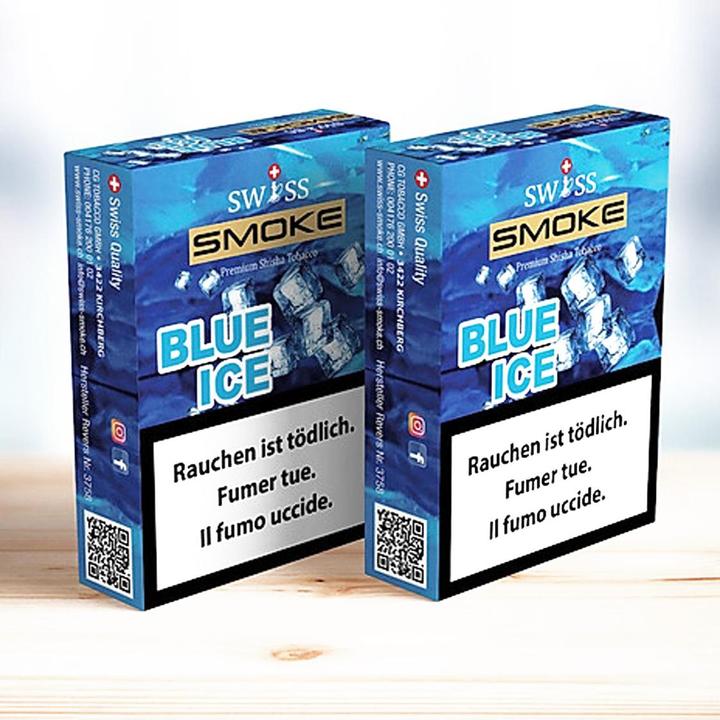 Produktbild Swiss Smoke Blue ICE Shisha Tabak 50g