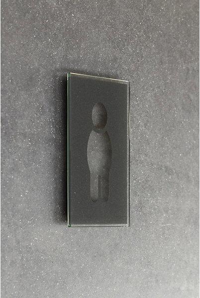 Image du produit Moedel Plaque de porte pictogramme WC, h x l 148 x 105 mm, messieurs.