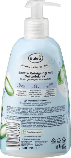 Produktbild dm Balea Sensitive mit Aloe-Vera (Flüssigseife, 500 ml)