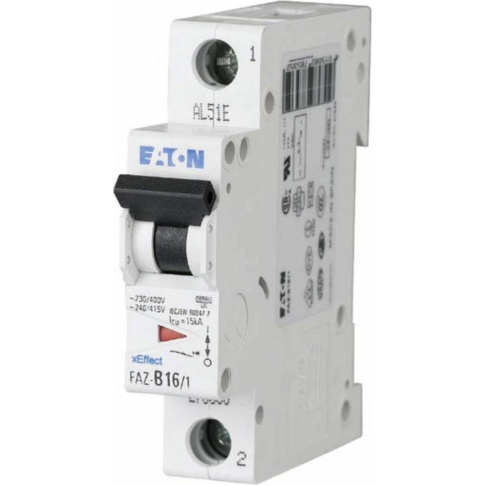 Eaton, FI stroomonderbreker, Automatische stroomonderbreker 1-polig 2A