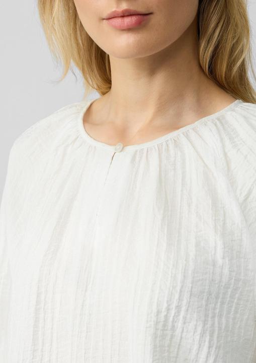 Image du produit S.Oliver Bluse Strukturierte Relaxed-Fit-Bluse mit Raffungen und Raglanärmeln (40)