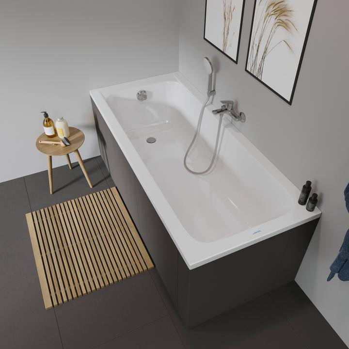 Image du produit Duravit Baignoire rectangulaire D-Code 75 x 170 cm blanc lisse 700097000000000 (120 l, 170 cm, 75 cm)