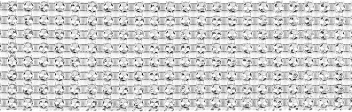 Produktbild Partydeco Strassband mit Aufkleber Silber (4cm)