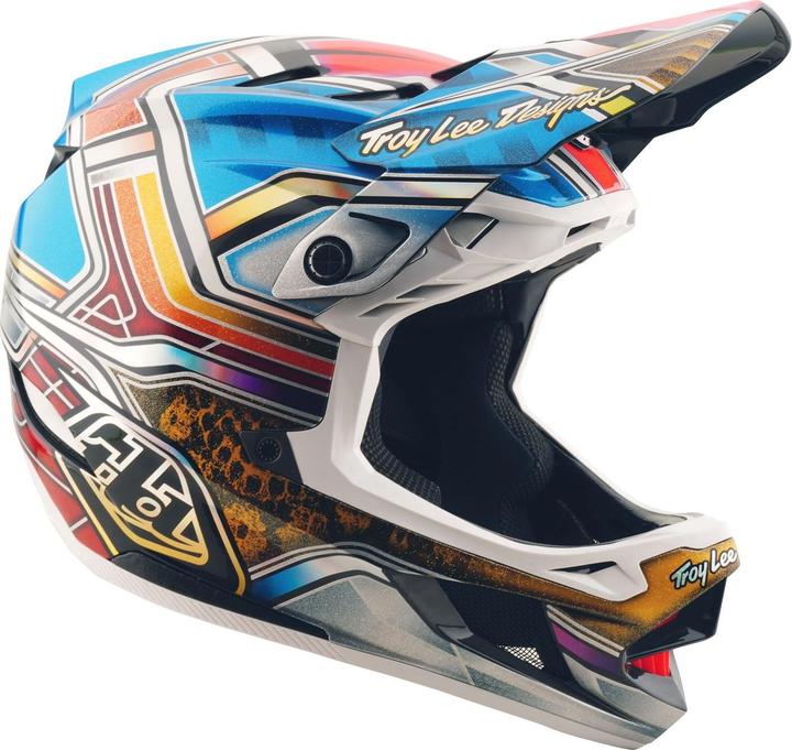 Produktbild Troy Lee Designs D4 Carbon MIPS Helm, Lowrider, blue, L | 58-59cm (58 - 59 cm)