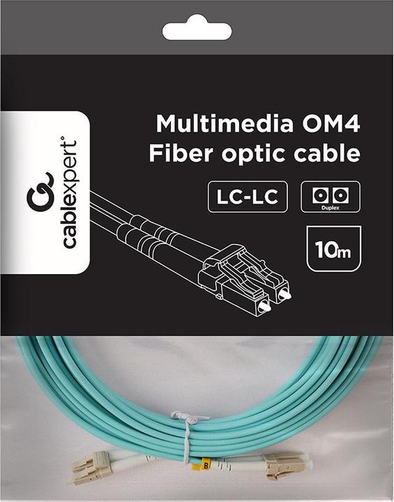Actual product image Gembird Multimode cable duplex OM4 50/125, LC/LC, 10m (U/FTP, CAT6e, 10 m)