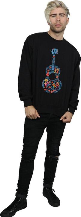 Actual product image Disney Mens Coco Guitar Pattern Sweatshirt (XXL)