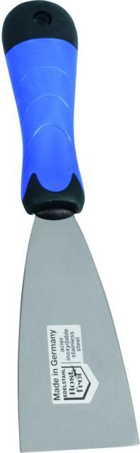 Actual product image Stainless steel spatula, plastic handle (4 cm)