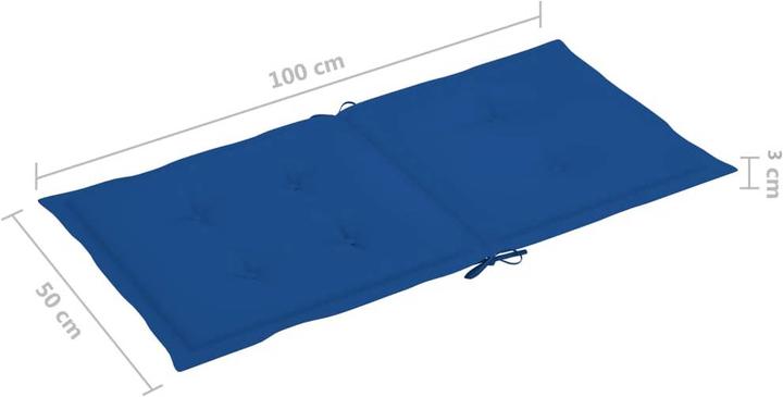 Produktbild vidaXL Gartenstuhlauflage für Niedriglehner (100 x 50 cm)
