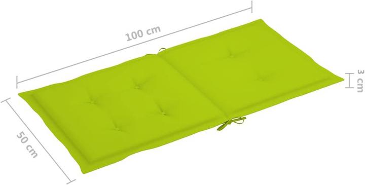 Produktbild vidaXL Gartenstuhlauflage für Niedriglehner (100 x 50 cm)