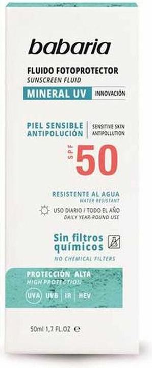 Energie-Label Babaria Sol Facial Fluido Mineral Photoprotector Fp50 50ml (Sonnencreme Gesicht, SPF 50, 50 ml)