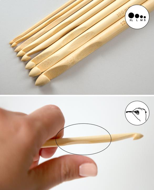 Actual product image Lalana Crochet hook 4 / 3 mm, 2 pieces
