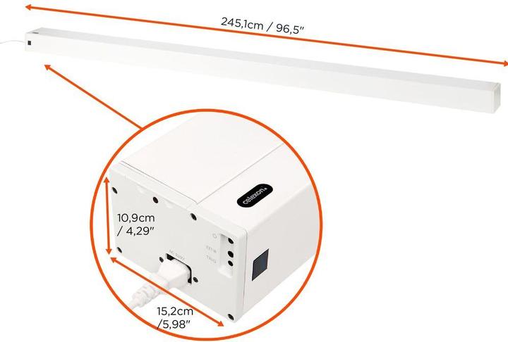 Image du produit Celexon UST Ciseaux de sol à haut contraste Écran - HomeCinema Plus, 100" blanc (100", 16:9)