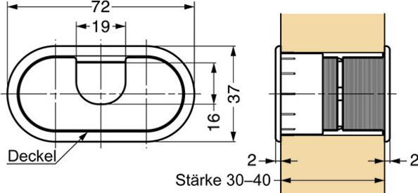 Image du produit Sugatsune Presse-étoupe (Trou de câble, 6.70 cm)