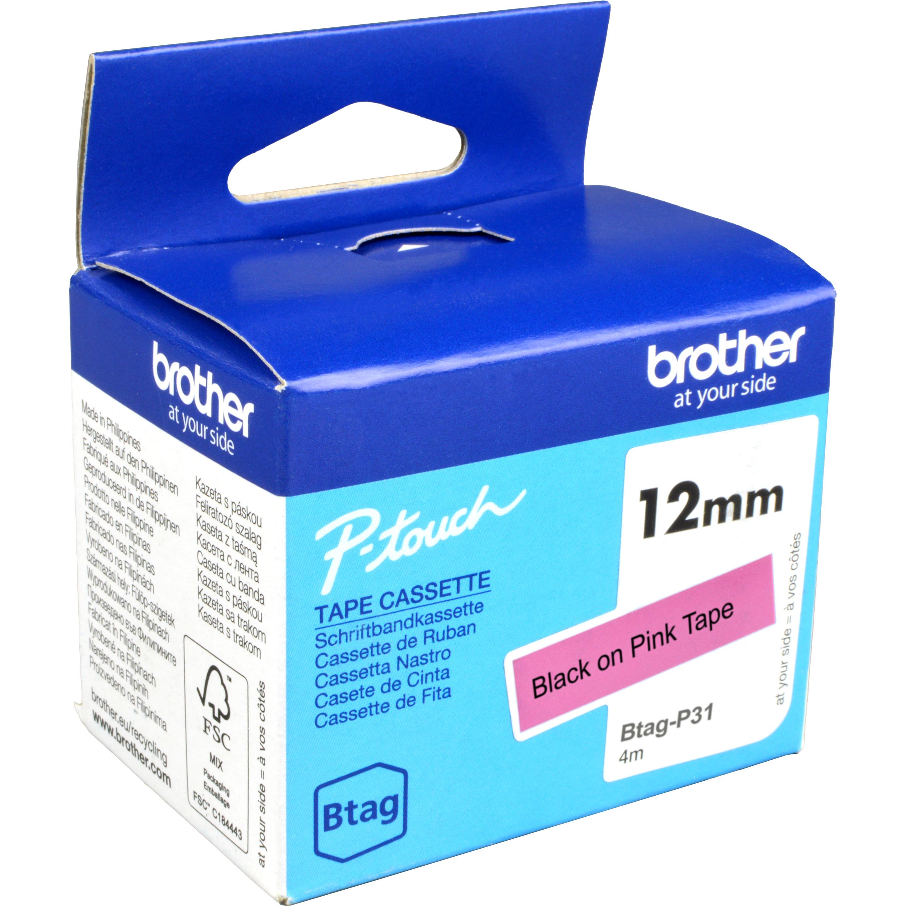 Brother, Nastro di marcatura, Btag (1.20 cm, Pink)