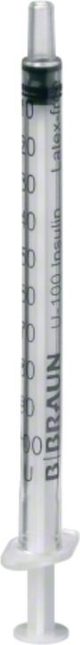 Image du produit B.Braun 100 Insulin 1 ml solo L (Seringue d'insuline)