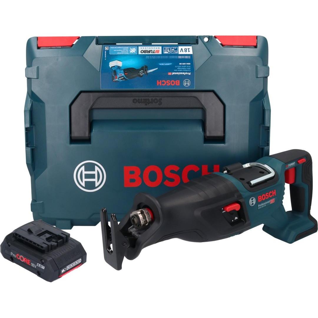 Thumbnail - Bosch Professional, Säbelsäge, Bosch GSA 18V-28 Akku Säbelsäge 18 V BITURBO Brushless + 1x ProCORE Akku 4,0 Ah + L-Boxx ...