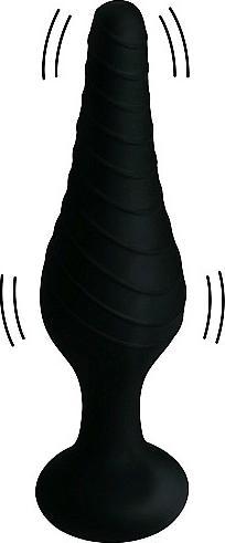 Actual product image Shots Silicone Vibrating Anal Plug with Remote Control