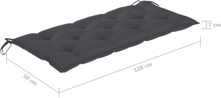 Actual product image VidaXL Henryk (120 x 50 x 7 cm)