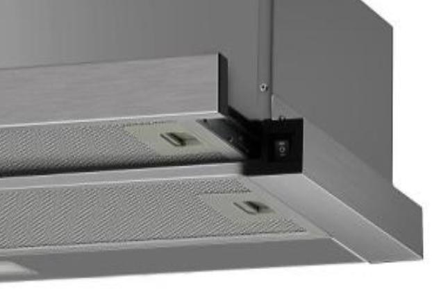 Produktbild PKM Flachschirm Dustabzugshaube - ausziehbar FS1-60BSPY (Flachschirmhaube)