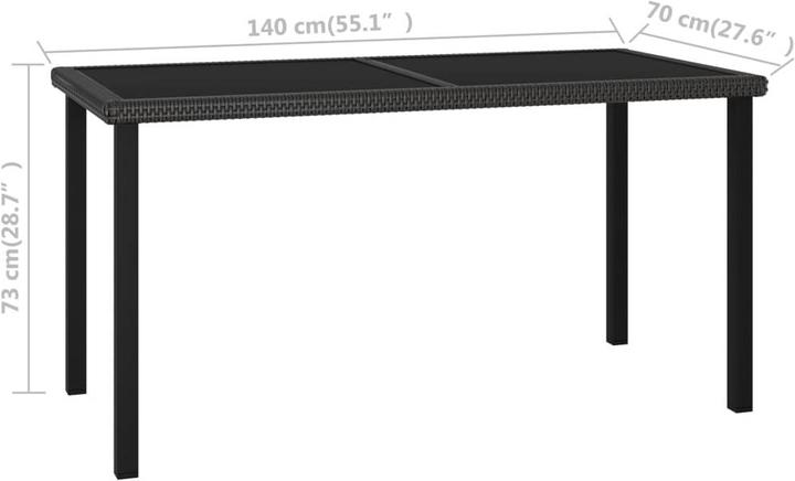 Produktbild vidaXL Vanja (140 x 70 x 73 cm)