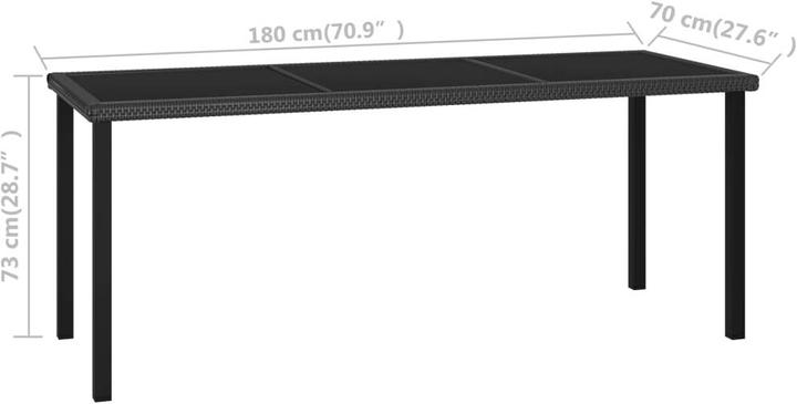 Produktbild vidaXL Vanja (180 x 70 x 73 cm)