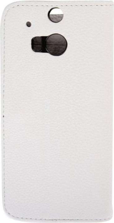 Produktbild König Design Schutzhülle PU Handytasche (Flip Quer) für Handy HTC One 2 M8 Weiss (HTC One M8)