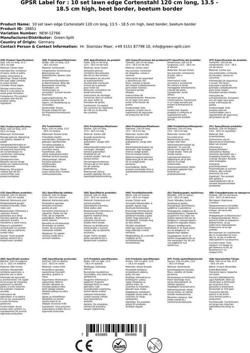 Produktbild Green Split Rasenkante