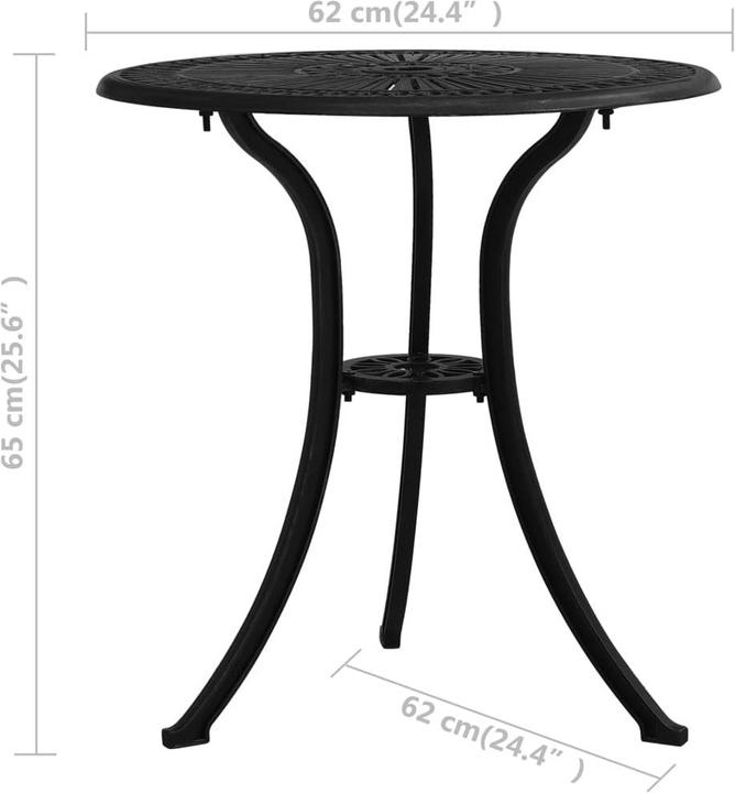 Produktbild vidaXL Gartentisch (62 x 65 cm)